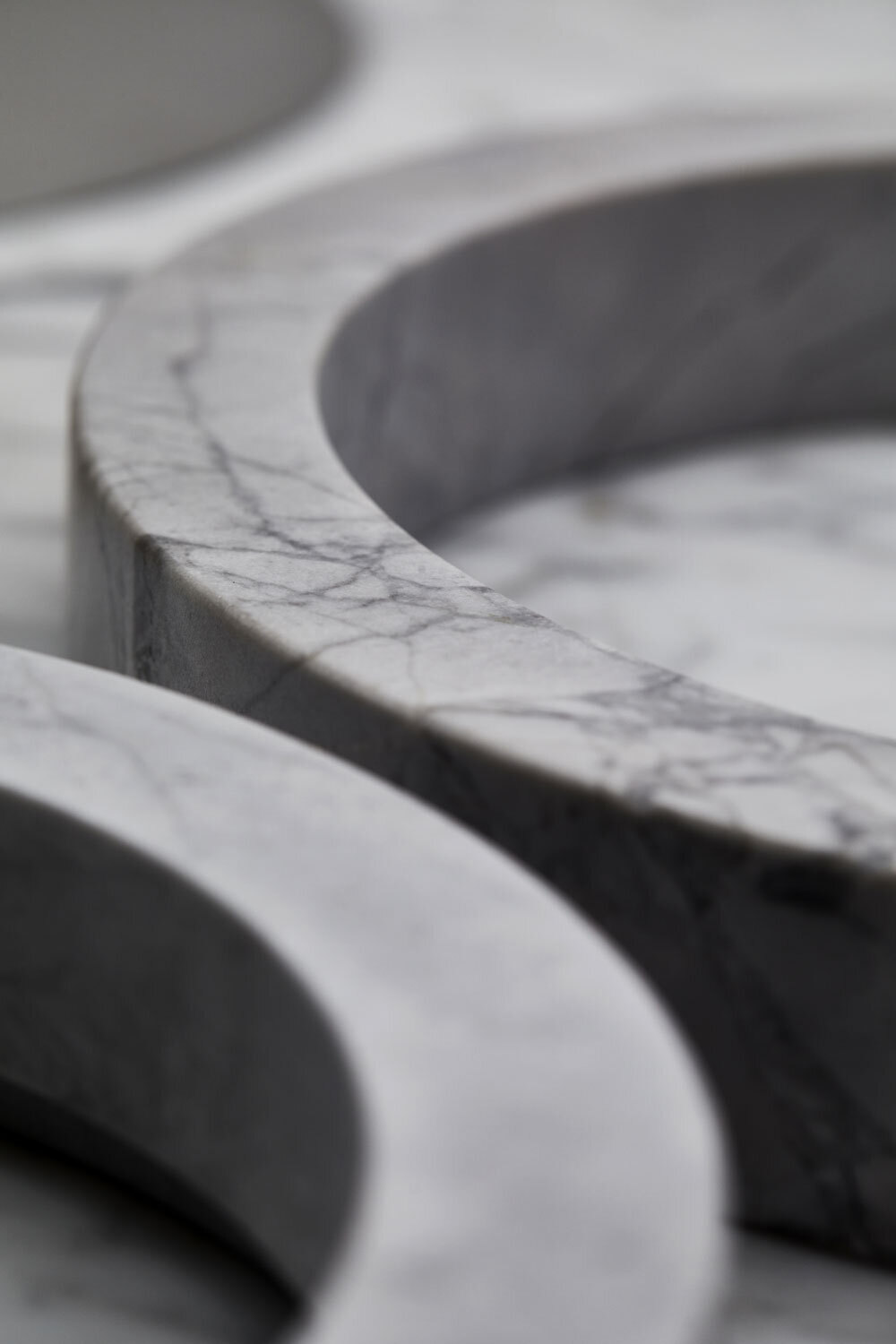 Marble rings before assembly